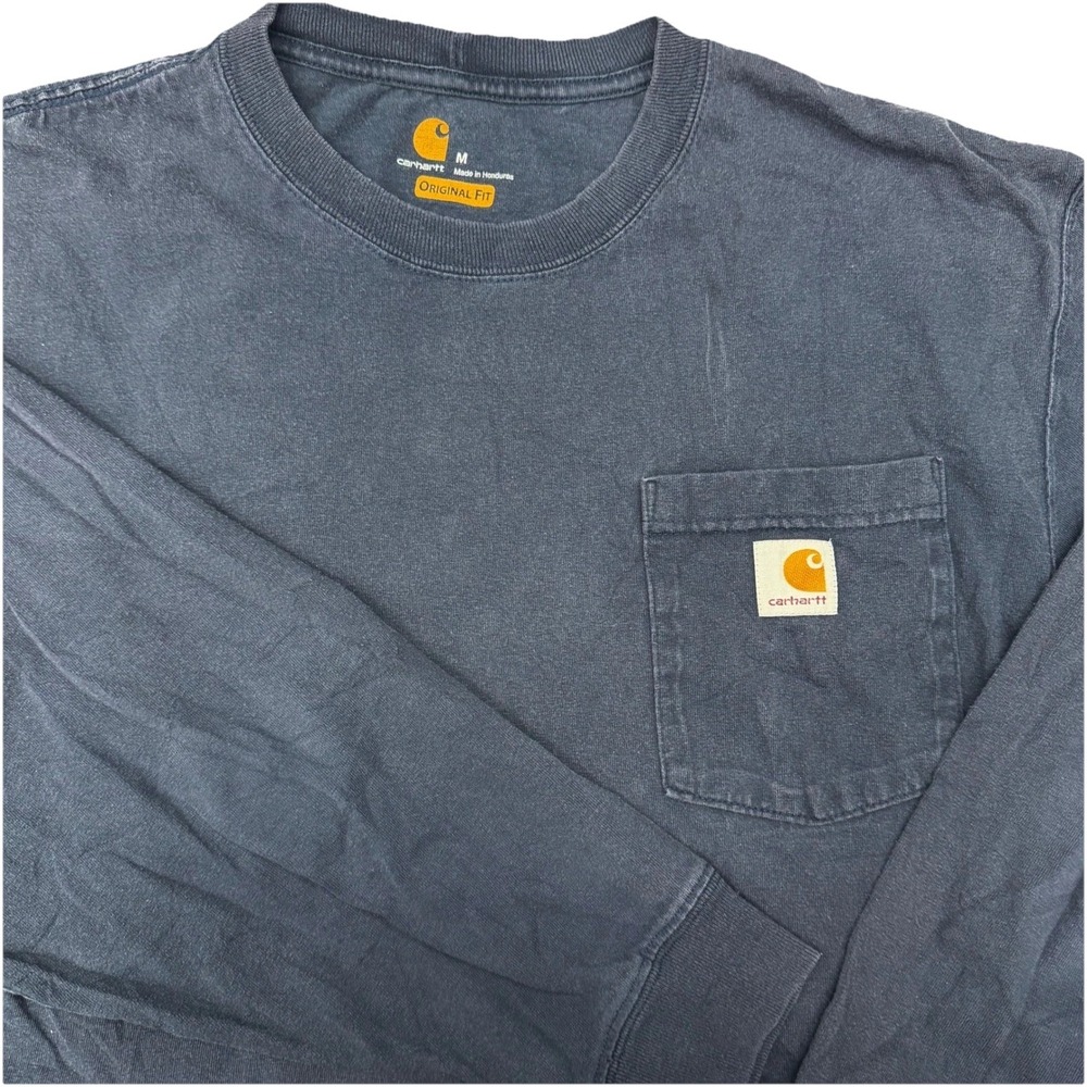 Carhartt Workwear Gorpcore Long Sleeve Shirt Men Med Navy‎ Workwear